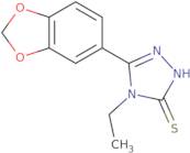 5-(1,3-Benzodioxol-5-yl)-4-ethyl-4H-1,2,4-triazole-3-thiol