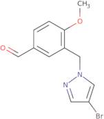 3-[(4-Bromo-1H-pyrazol-1-yl)methyl]-4-methoxybenzaldehyde