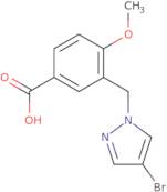 3-[(4-Bromo-1H-pyrazol-1-yl)methyl]-4-methoxybenzoic acid