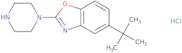 5-tert-Butyl-2-piperazin-1-yl-1,3-benzoxazole hydrochloride