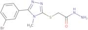 2-{[5-(3-Bromophenyl)-4-methyl-4H-1,2,4-triazol-3-yl]thio}acetohydrazide