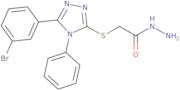 2-{[5-(3-Bromophenyl)-4-phenyl-4H-1,2,4-triazol-3-yl]thio}acetohydrazide