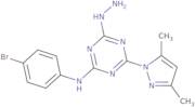N-(4-Bromophenyl)-4-(3,5-dimethyl-1H-pyrazol-1-yl)-6-hydrazino-1,3,5-triazin-2-amine