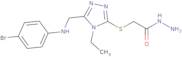 2-[(5-{[(4-Bromophenyl)amino]methyl}-4-ethyl-4H-1,2,4-triazol-3-yl)thio]acetohydrazide