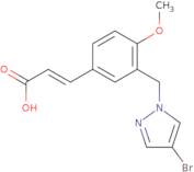 (2E)-3-{3-[(4-Bromo-1H-pyrazol-1-yl)methyl]-4-methoxyphenyl}acrylic acid