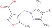 4-[(4-Bromo-3,5-dimethyl-1H-pyrazol-1-yl)methyl]-5-methylisoxazole-3-carboxylic acid