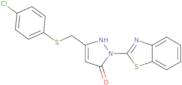 1-(1,3-Benzothiazol-2-yl)-3-{[(4-chlorophenyl)thio]methyl}-1H-pyrazol-5-ol