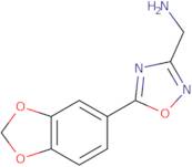 [5-(1,3-Benzodioxol-5-yl)-1,2,4-oxadiazol-3-yl]methylamine hydrochloride