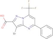 3-Bromo-5-phenyl-7-(trifluoromethyl)pyrazolo[1,5-a]pyrimidine-2-carboxylic acid