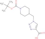 1-{[1-(tert-Butoxycarbonyl)piperidin-4-yl]methyl}-1H-1,2,3-triazole-4-carboxylic acid