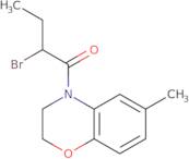 4-(2-Bromobutanoyl)-6-methyl-3,4-dihydro-2H-1,4-benzoxazine