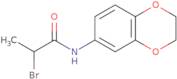 2-Bromo-N-2,3-dihydro-1,4-benzodioxin-6-ylpropanamide