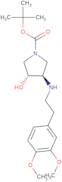 tert-Butyl (3R,4R)-3-{[2-(3,4-dimethoxyphenyl)ethyl]amino}-4-hydroxypyrrolidine-1-carboxylate