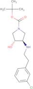 tert-Butyl (3R,4R)-3-{[2-(3-chlorophenyl)ethyl]amino}-4-hydroxypyrrolidine-1-carboxylate