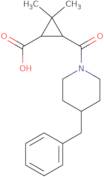 3-[(4-Benzylpiperidin-1-yl)carbonyl]-2,2-dimethylcyclopropanecarboxylic acid
