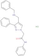 2-{4-[(Benzylamino)methyl]-3-phenyl-1H-pyrazol-1-yl}-N-phenylacetamide hydrochloride