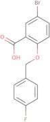 5-Bromo-2-[(4-fluorobenzyl)oxy]benzoic acid