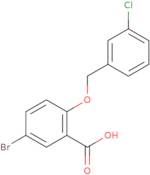 5-Bromo-2-[(3-chlorobenzyl)oxy]benzoic acid