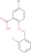 5-Bromo-2-[(2-fluorobenzyl)oxy]benzoic acid