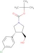 tert-Butyl (3R,4S)-3-(4-chlorophenyl)-4-(hydroxymethyl)pyrrolidine-1-carboxylate