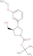 tert-Butyl (3R,4S)-3-(3-ethoxyphenyl)-4-(hydroxymethyl)pyrrolidine-1-carboxylate