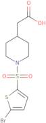 {1-[(5-Bromo-2-thienyl)sulfonyl]piperidin-4-yl}acetic acid