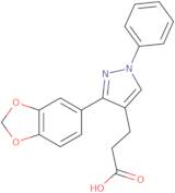 3-[3-(1,3-Benzodioxol-5-yl)-1-phenyl-1H-pyrazol-4-yl]propanoic acid