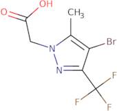 [4-Bromo-5-methyl-3-(trifluoromethyl)-1H-pyrazol-1-yl]acetic acid