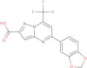 5-(1,3-Benzodioxol-5-yl)-7-(trifluoromethyl)pyrazolo[1,5-a]pyrimidine-2-carboxylic acid