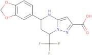 5-(1,3-Benzodioxol-5-yl)-7-(trifluoromethyl)-4,5,6,7-tetrahydropyrazolo[1,5-a]pyrimidine-2-carbo...