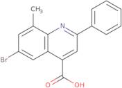 6-Bromo-8-methyl-2-phenylquinoline-4-carboxylic acid