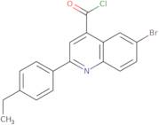 6-Bromo-2-(4-ethylphenyl)quinoline-4-carbonyl chloride