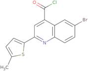 6-Bromo-2-(5-methyl-2-thienyl)quinoline-4-carbonyl chloride