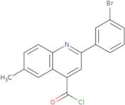 2-(3-Bromophenyl)-6-methylquinoline-4-carbonyl chloride