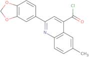 2-(1,3-Benzodioxol-5-yl)-6-methylquinoline-4-carbonyl chloride