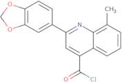 2-(1,3-Benzodioxol-5-yl)-8-methylquinoline-4-carbonyl chloride