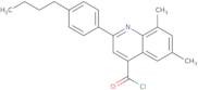 2-(4-Butylphenyl)-6,8-dimethylquinoline-4-carbonyl chloride