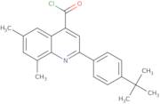 2-(4-tert-Butylphenyl)-6,8-dimethylquinoline-4-carbonyl chloride