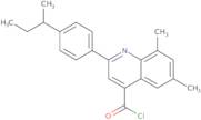 2-(4-sec-Butylphenyl)-6,8-dimethylquinoline-4-carbonyl chloride