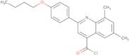 2-(4-Butoxyphenyl)-6,8-dimethylquinoline-4-carbonyl chloride