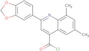 2-(1,3-Benzodioxol-5-yl)-6,8-dimethylquinoline-4-carbonyl chloride