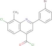 2-(3-Bromophenyl)-7-chloro-8-methylquinoline-4-carbonyl chloride