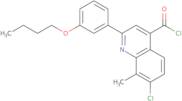 2-(3-Butoxyphenyl)-7-chloro-8-methylquinoline-4-carbonyl chloride