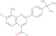 2-(4-tert-Butylphenyl)-7-chloro-8-methylquinoline-4-carbonyl chloride