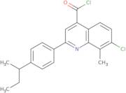 2-(4-sec-Butylphenyl)-7-chloro-8-methylquinoline-4-carbonyl chloride