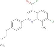 2-(4-Butylphenyl)-7-chloro-8-methylquinoline-4-carbonyl chloride