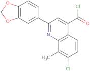 2-(1,3-Benzodioxol-5-yl)-7-chloro-8-methylquinoline-4-carbonyl chloride