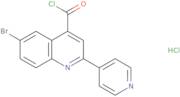 6-Bromo-2-pyridin-4-ylquinoline-4-carbonyl chloride hydrochloride