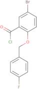 5-Bromo-2-[(4-fluorobenzyl)oxy]benzoyl chloride