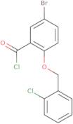 5-Bromo-2-[(2-chlorobenzyl)oxy]benzoyl chloride